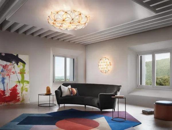 La Vie Væg-/Loftslampe 74 cm Ravfarvet