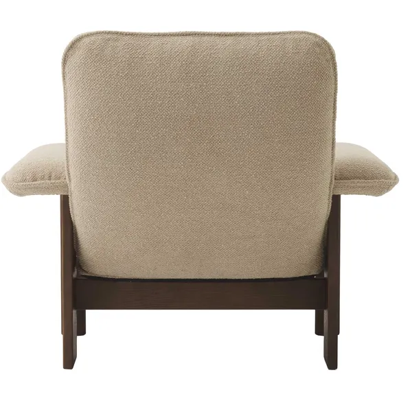 Brasilia Lenestol Mørkbeiset Eik / Bouclé 02 Beige