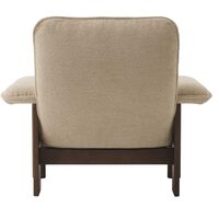 Brasilia Lenestol Mørkbeiset Eik / Bouclé 02 Beige