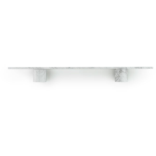 Sten Væghylde 120 cm Hvid Marmor