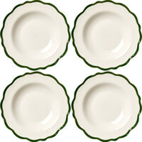 Fleur Skål 23 cm 4-pk Mørkegrønn