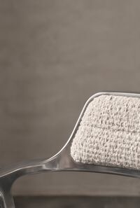452 Swivel Chair With Wheels Wavy Off-white