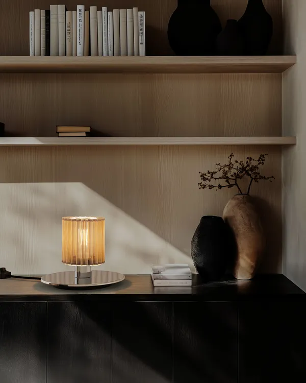 In the Sun 220 Table Lamp Silver / Gold Mesh