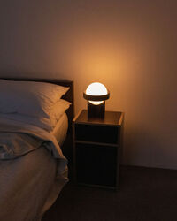 Loop Table Lamp with Sphere IV Dark Grey