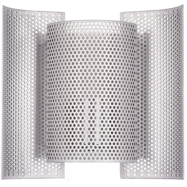 Butterfly Vegglampe Perforert Brushed Aluminium