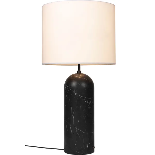 Gravity XL Gulvlampe Lav Sort Marmor / Hvid