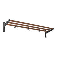Nostalgi Hat Rack/Shoe Rack Black Fittings Hattehylde Sort Valnød