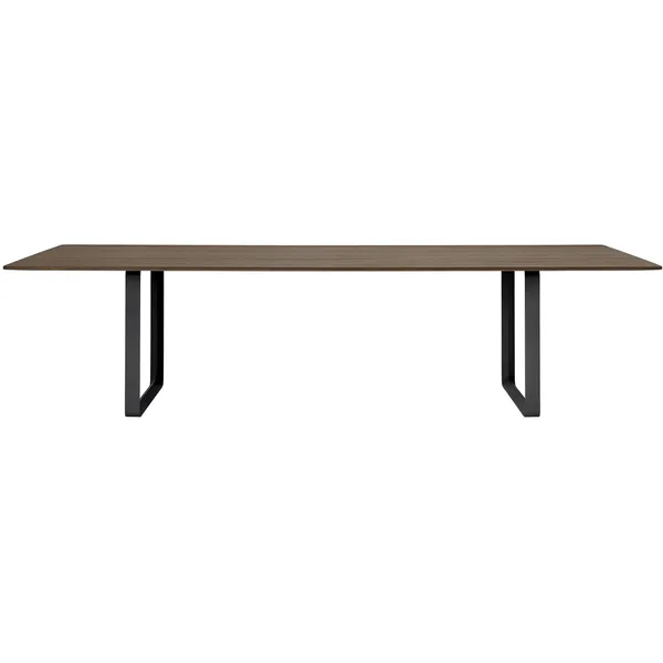 70/70 Pöytä 295x108 cm Massiivisavutammi / Musta