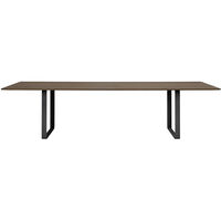 70/70 Pöytä 295x108 cm Massiivisavutammi / Musta