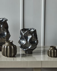 Waves Vase 25 cm Antique Metallic