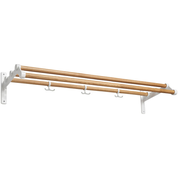 Nostalgi 291 Hattehylde 100 cm Hvid / Eg