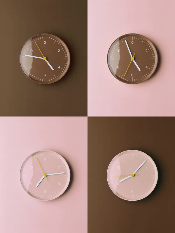 Wall Clock (Recycled) Pink