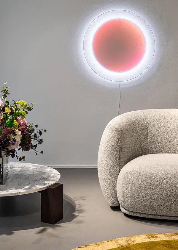 MoodMoon Vägg-/Taklampa 60 cm Röd