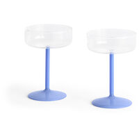 Tint Champagneglass 2-pk Klar / Jade Blue