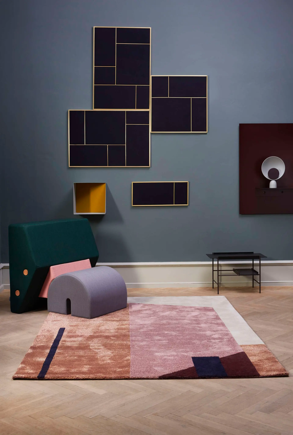 Arqui 1 Teppe 170x240 cm Rød/Peach