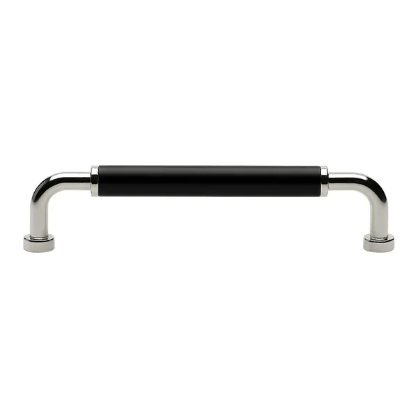 Brohult M Handle CC 128 mm Nickel Plated/White