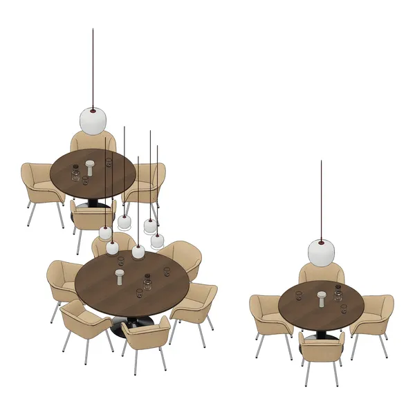 Midst Spisebord Ø160 cm Olieret Egetræ / Sort