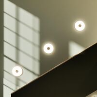 Glint Væglampe Stor Opal Hvid/Messing