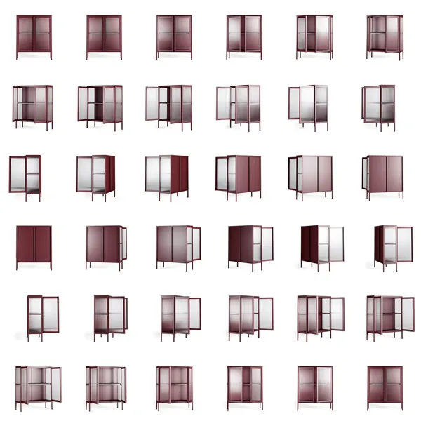 Store Skåp 90x110 cm Bordeaux