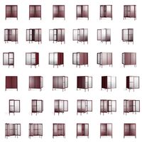 Store Skåp 90x110 cm Bordeaux