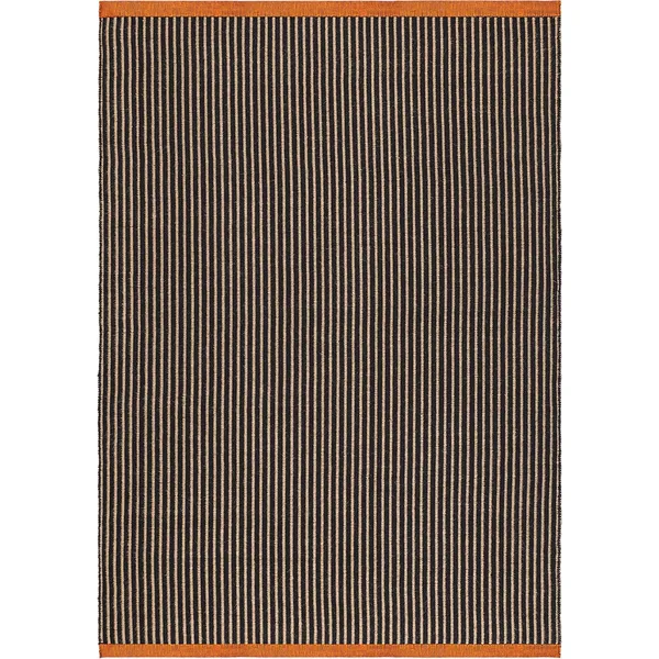Line Tæppe 170x240 cm Sort