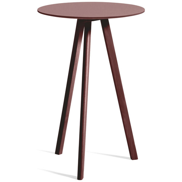 CPH 20 2.0 Barbord Ø70x105 cm Vattenbaserad Lackad Ek / Bordeaux