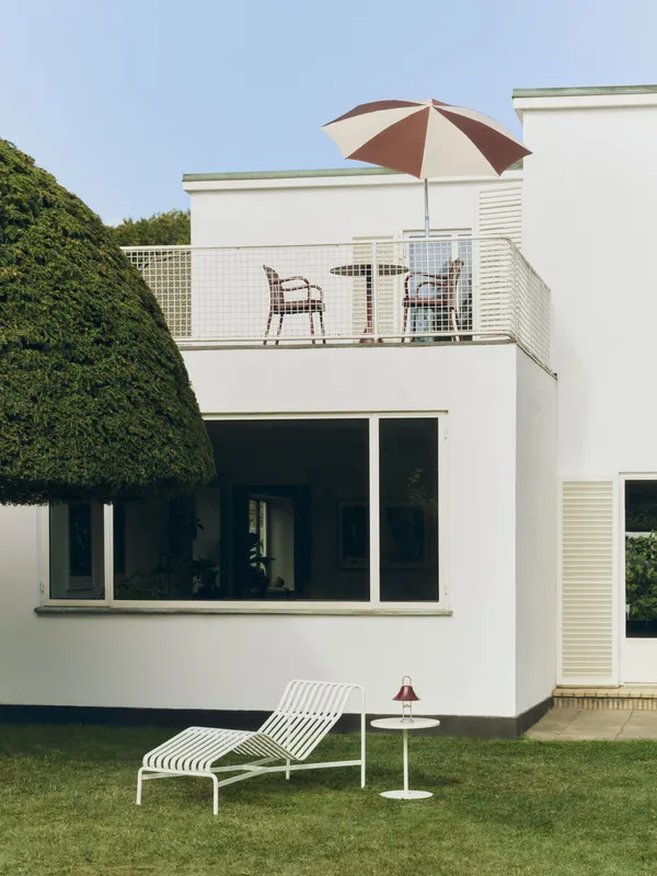 Terrazza Parasol Octagon Off-white / Burgundy