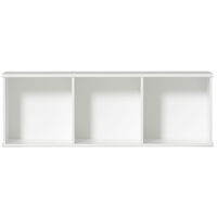 Wood Hyllenhet 3x1 Horisontal med Stöd Vit