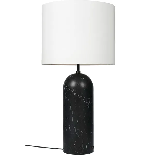 Gravity XL Gulvlampe Lav Sort Marmor / Hvid