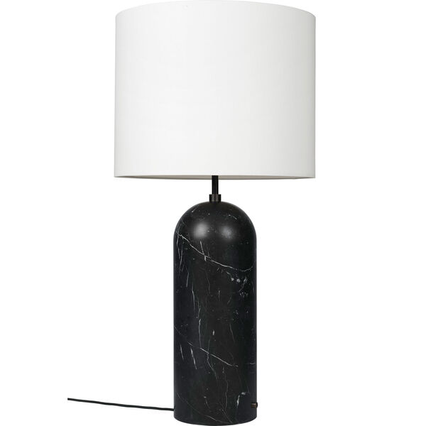 Gravity XL Gulvlampe Lav Sort Marmor / Hvit