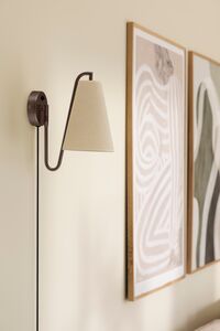 Lou Væglampe Hvid / Bronze