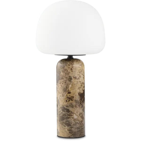 Kin Bordlampe Brunt Marmor 33 cm