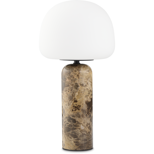 Kin Bordlampe Brunt Marmor 40 cm