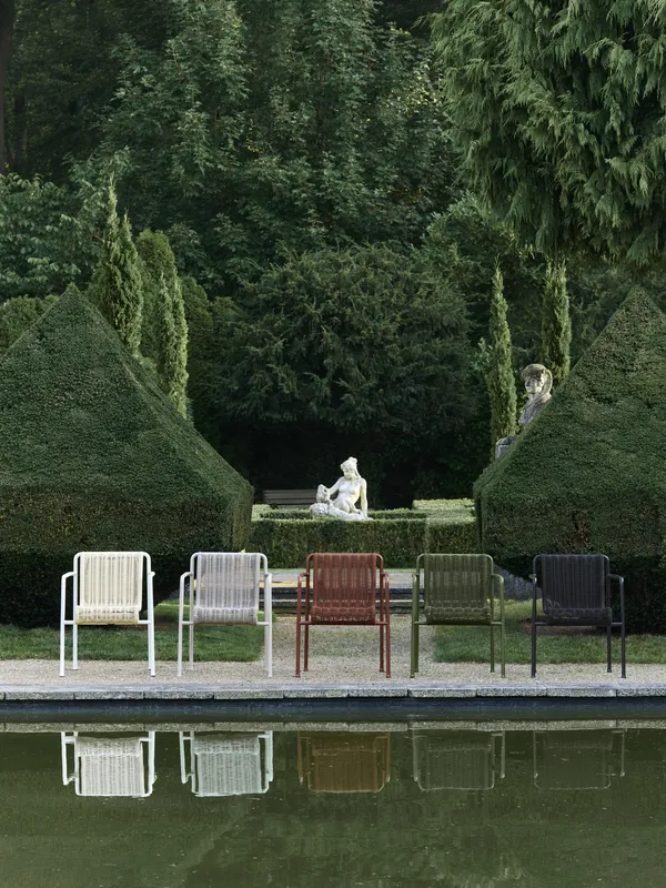 Palissade Cord Dining Armchair Cream White