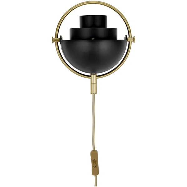 Multi-Lite Vegglampe Black Brass