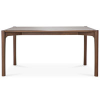PI Matbord Mörkbetsad Teak 80x160 cm