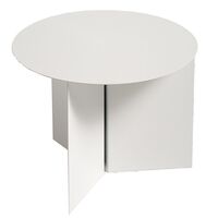 Slit Round Bord Hvid