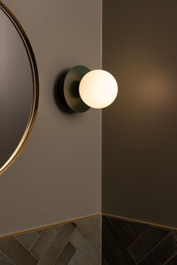 Art Deco Væg-/Loftslampe Grøn / Hvid