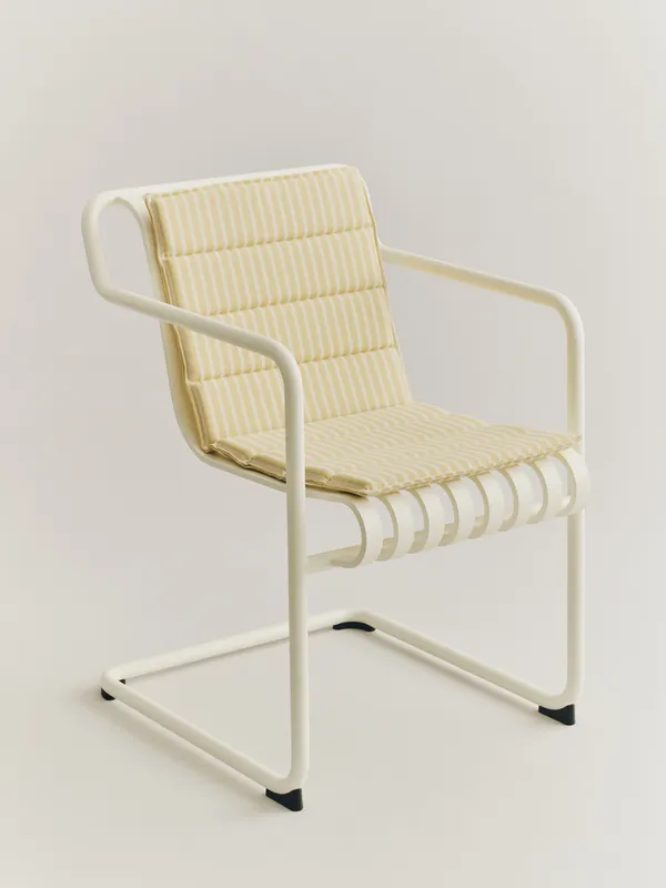 Terrazza Folding Seat Cushion 82x40 cm Yellow bold stripe