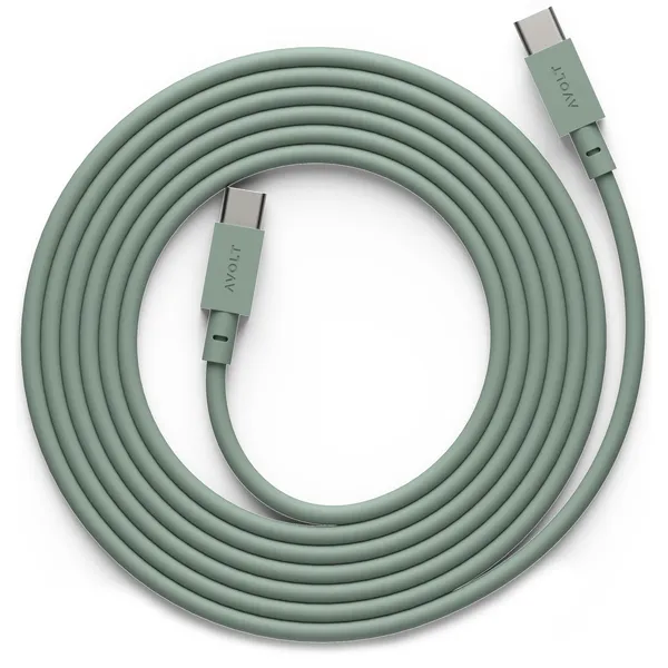Cable 1 Opladningskabel USB-C / USB-C 2 m Egegrønt