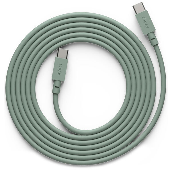 Cable 1 Opladningskabel USB-C / USB-C 2 m Egegrønt
