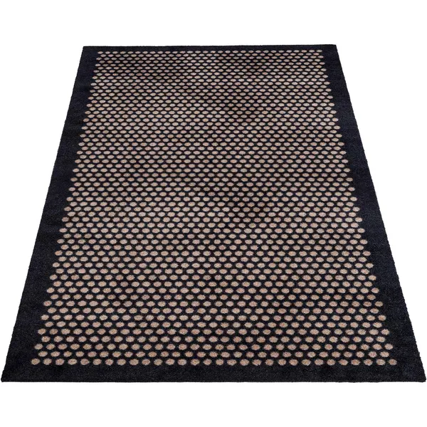 Dot Dørmåtte Sort / Beige 90x200 cm