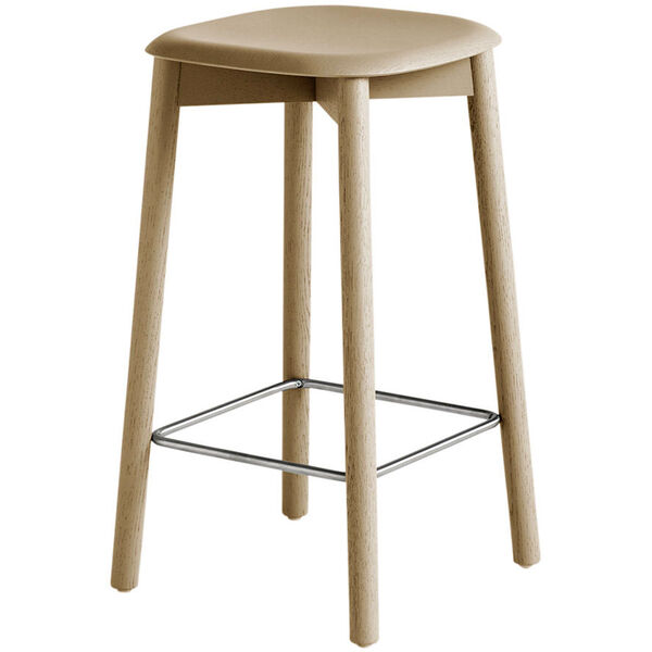 Soft Edge 32 Low Bar Stool Water-based Lacquered Oak