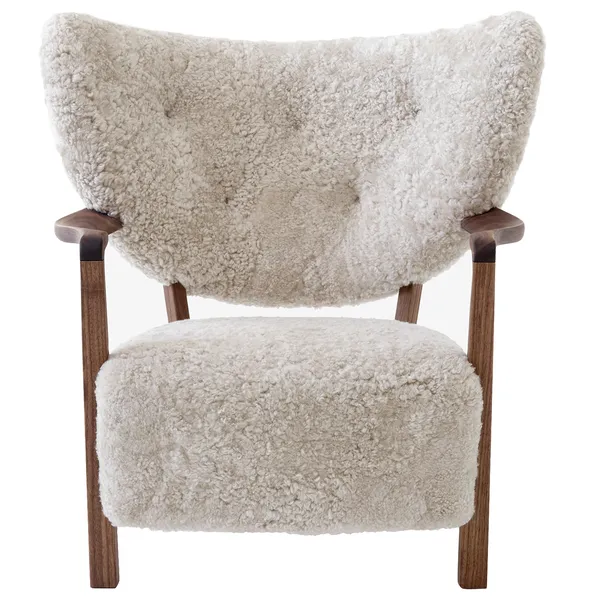 Wulff ATD2 Lounge-Tuoli Pähkinäpuu / Sheepskin Moonlight