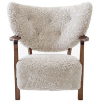 Wulff ATD2 Lounge-Tuoli Pähkinäpuu / Sheepskin Moonlight
