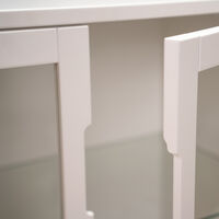 Aoko Skab Hvidt Glass Doors