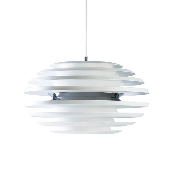 Ellipse Loftslampe Ø50cm Hvid/ Krom