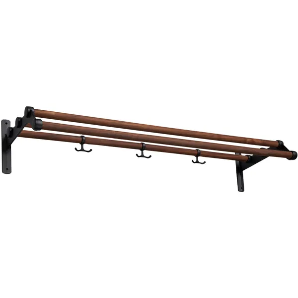Nostalgi 291 Hatthylla 100 cm Svart / Valnöt