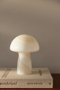 Fungo Swirl Bordlampe 16 cm Beige