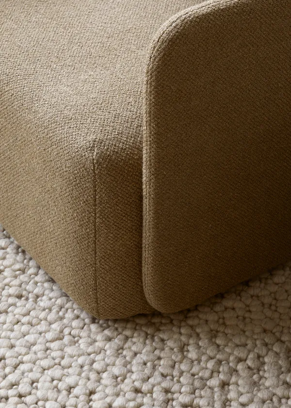 Offset 3-personers Sofa Bouclé 06 Guld